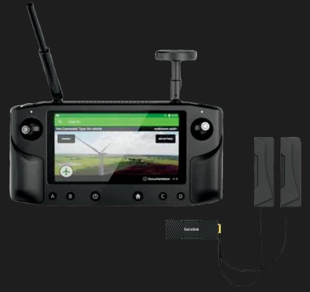 Herelink Black Handheld Remote Controller.