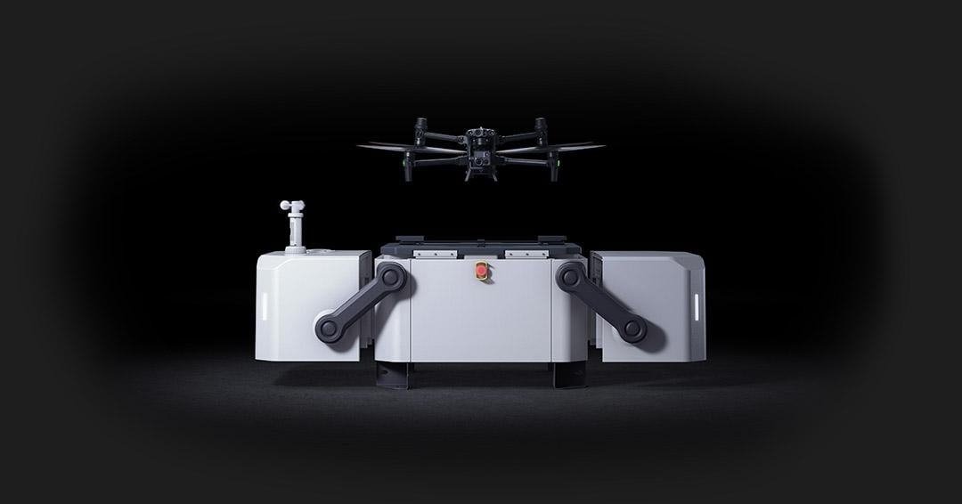 DJI Dock with M30T drone launch