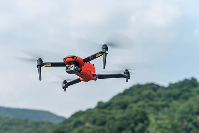 Autel EVO Pro V3 drone flying.