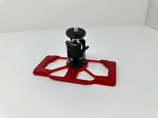 [100-104-1012] MavMount 4.0 Plate w/Ball Mount & Screw (Red)